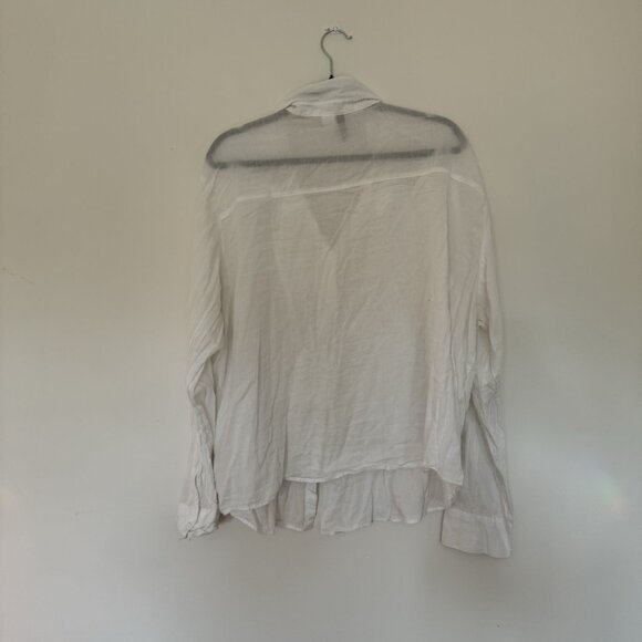 H&M Long Sleeve White Button Up - Picture 2 of 3